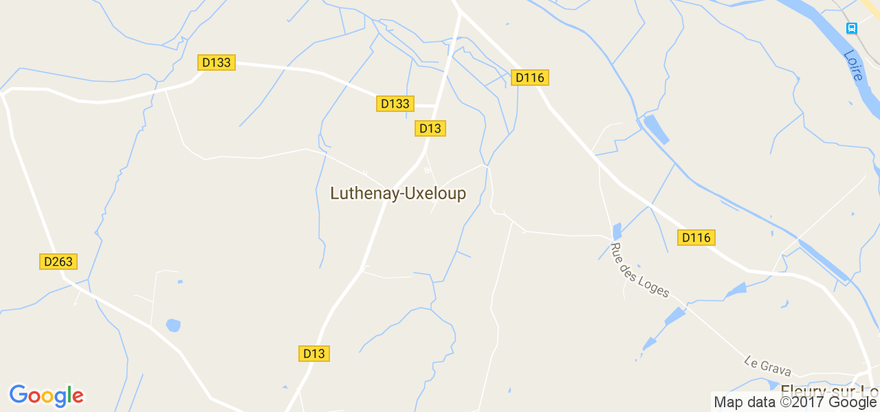 map de la ville de Luthenay-Uxeloup