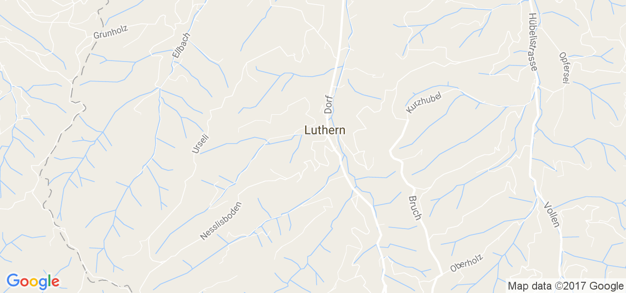 map de la ville de Luthern