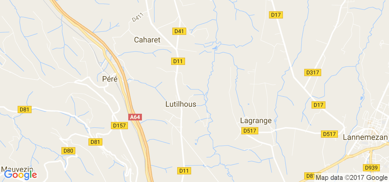 map de la ville de Lutilhous