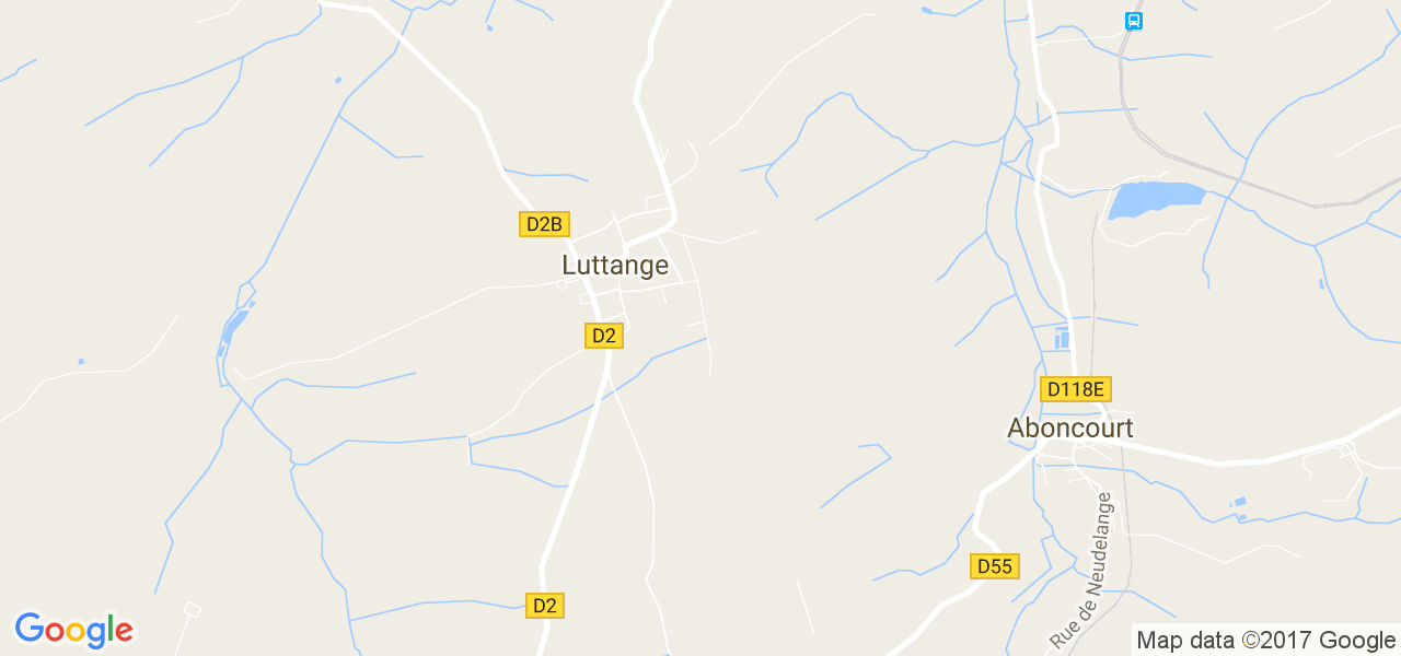 map de la ville de Luttange