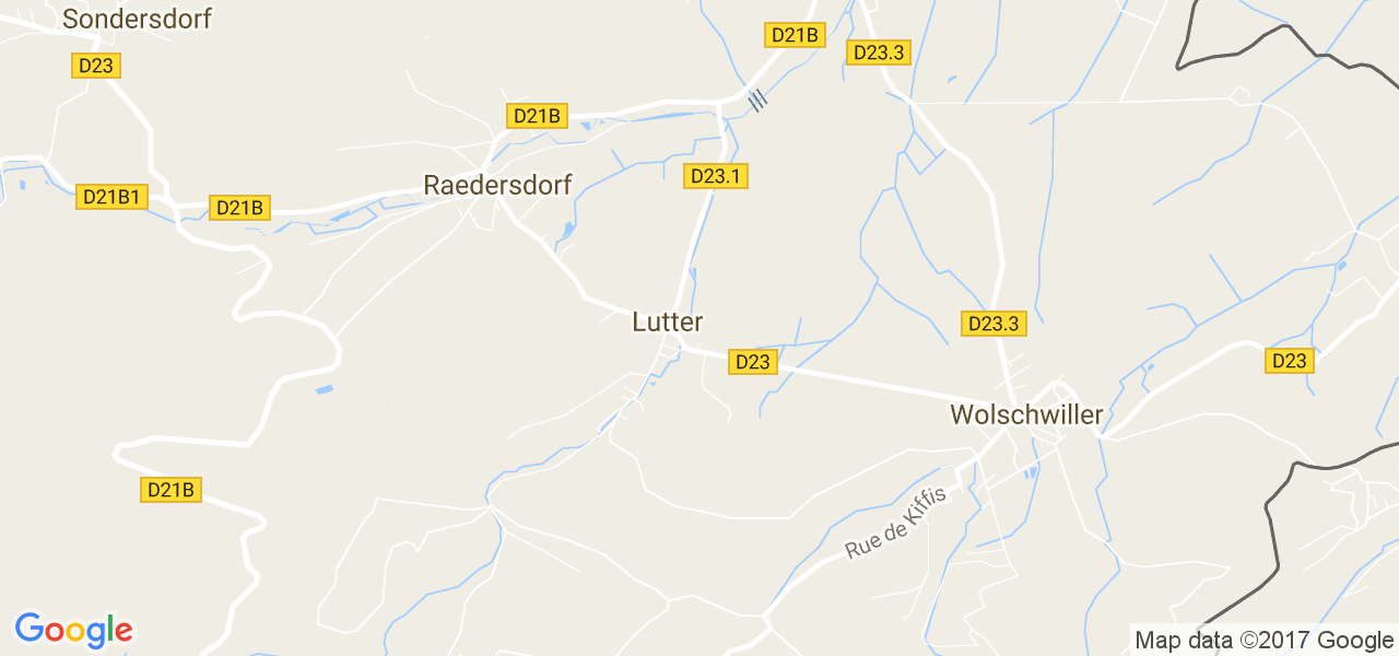 map de la ville de Lutter