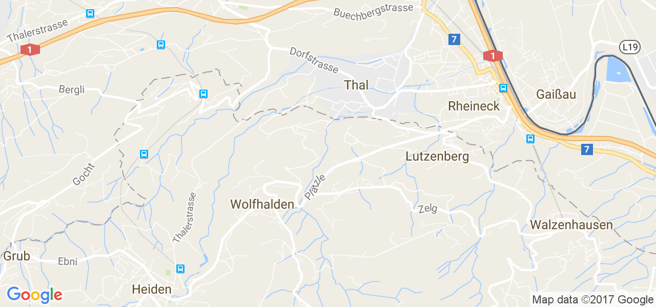 map de la ville de Lutzenberg