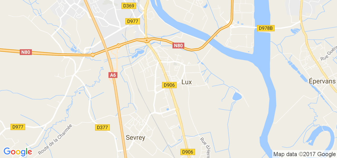 map de la ville de Lux