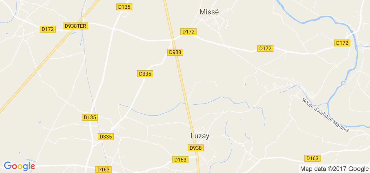 map de la ville de Luzay