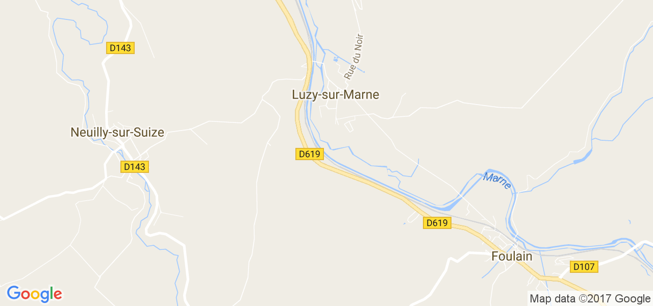 map de la ville de Luzy-sur-Marne