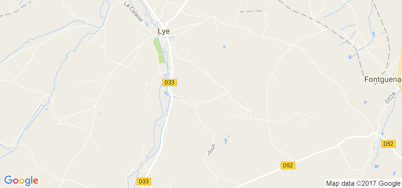 map de la ville de Lye