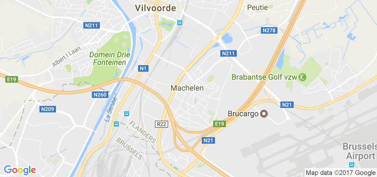 map de la ville de Machelen