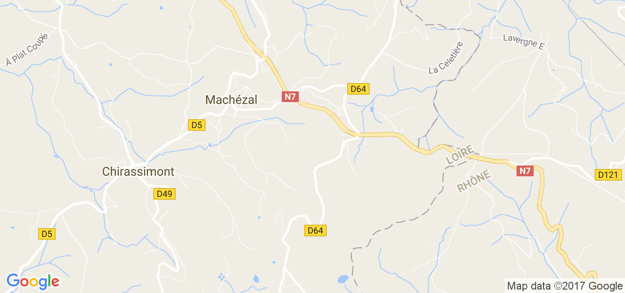 map de la ville de Machézal