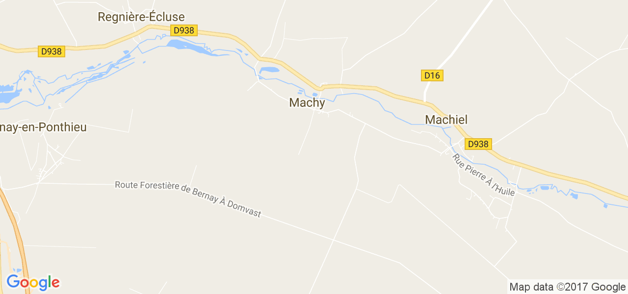 map de la ville de Machy