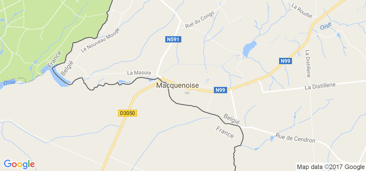 map de la ville de Macquenoise