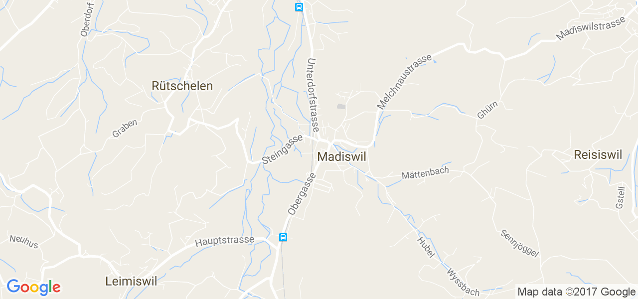 map de la ville de Madiswil