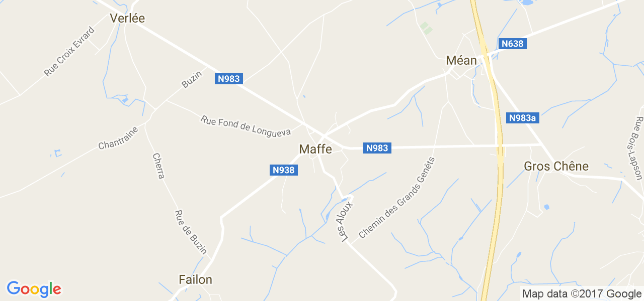 map de la ville de Maffe