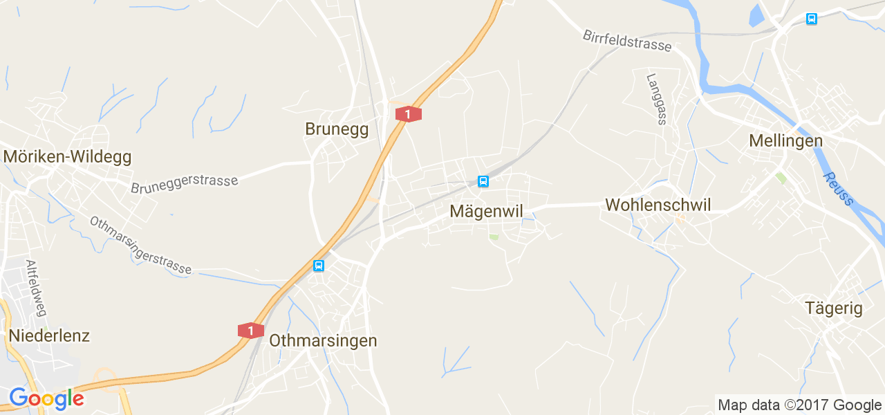 map de la ville de Mägenwil