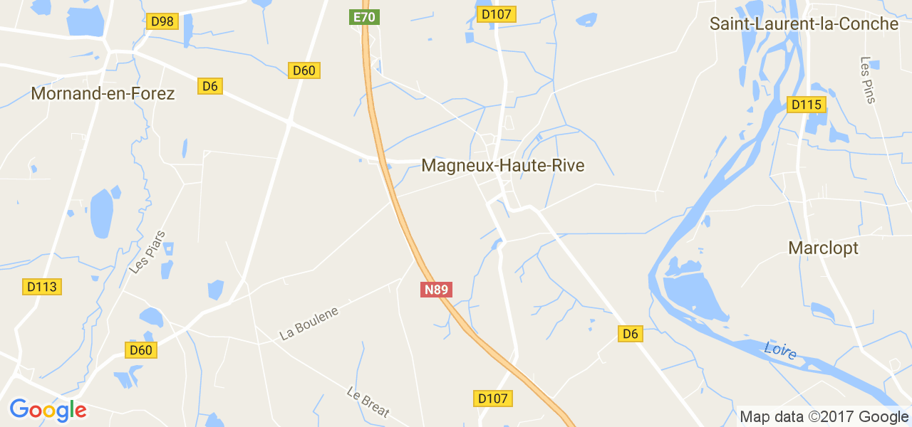 map de la ville de Magneux-Haute-Rive