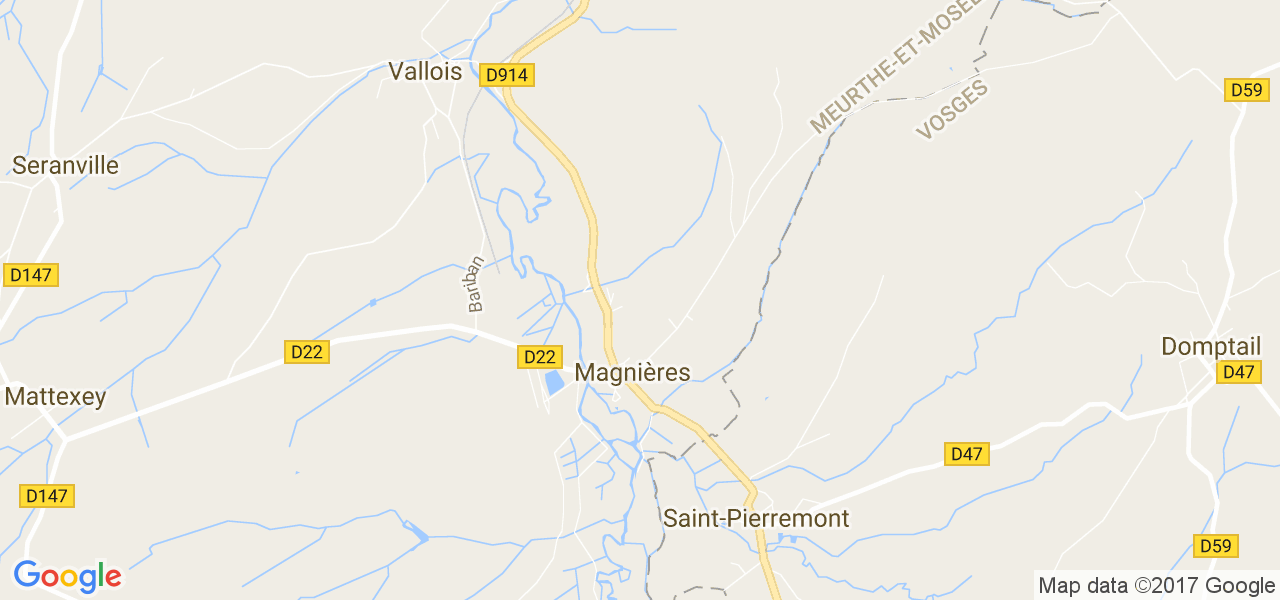 map de la ville de Magnières