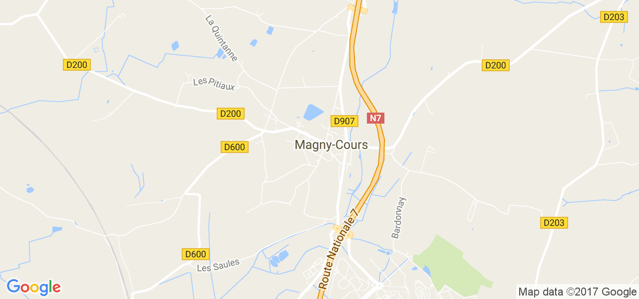 map de la ville de Magny-Cours