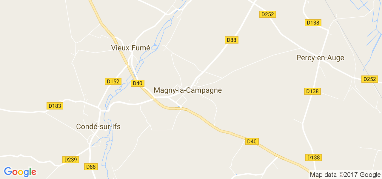 map de la ville de Magny-la-Campagne