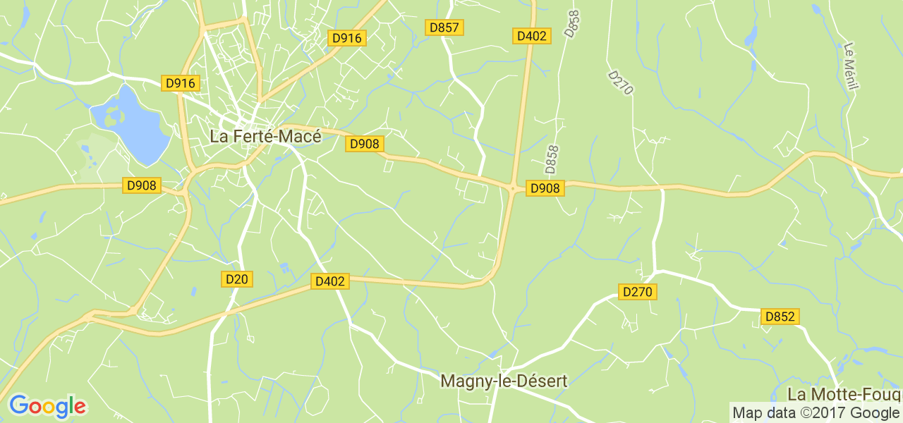 map de la ville de Magny-le-Désert