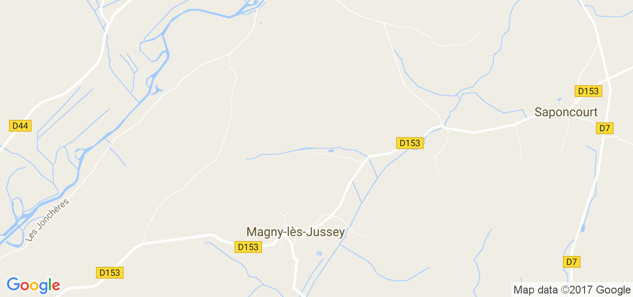 map de la ville de Magny-lès-Jussey