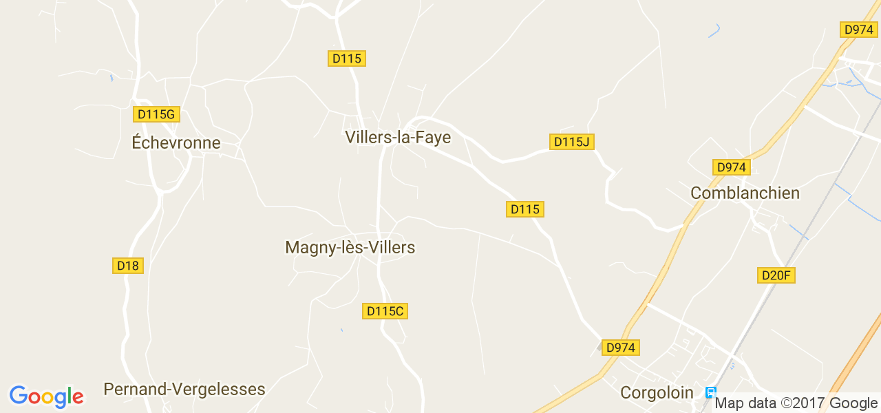 map de la ville de Magny-lès-Villers