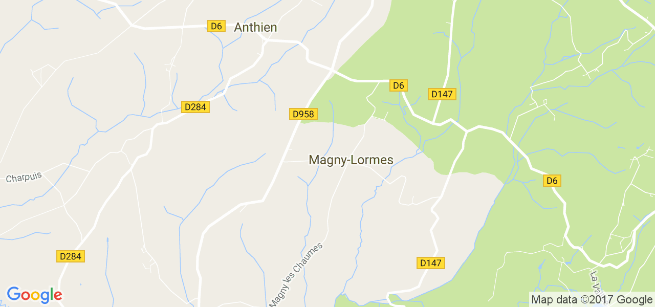 map de la ville de Magny-Lormes