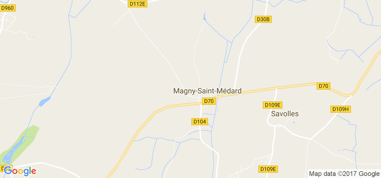 map de la ville de Magny-Saint-Médard