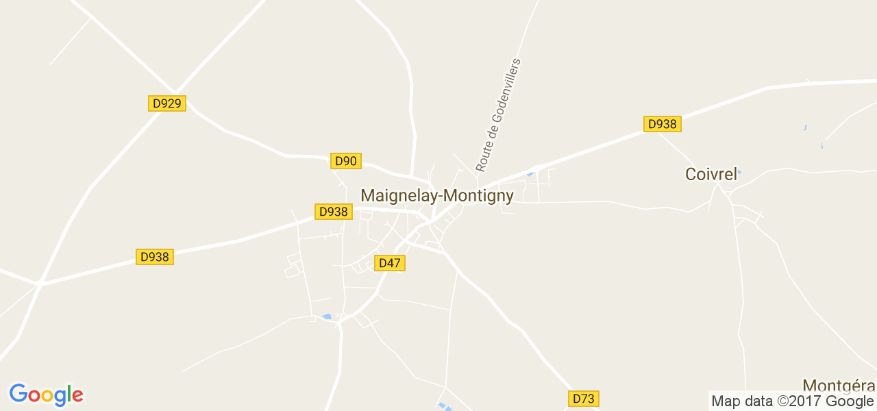 map de la ville de Maignelay-Montigny