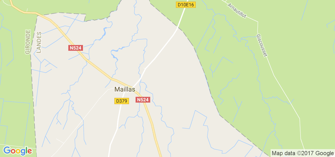 map de la ville de Maillas