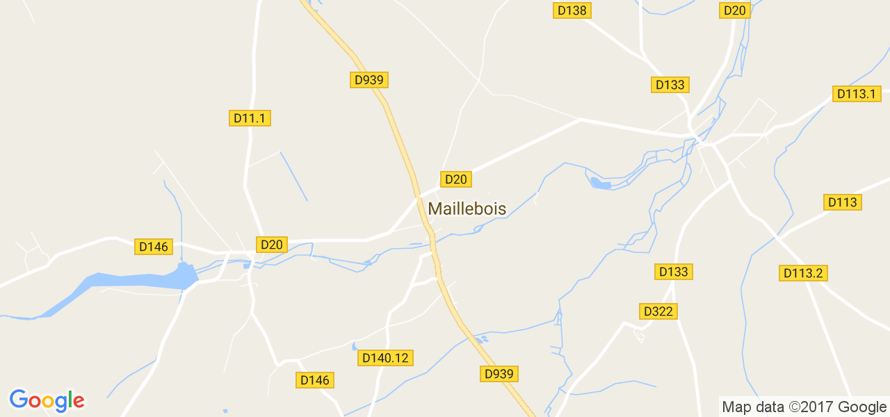 map de la ville de Maillebois