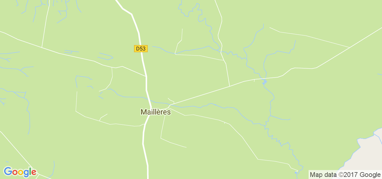 map de la ville de Maillères