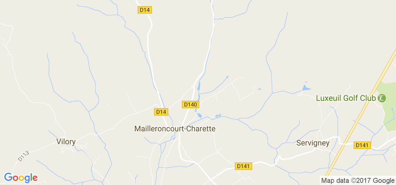 map de la ville de Mailleroncourt-Charette