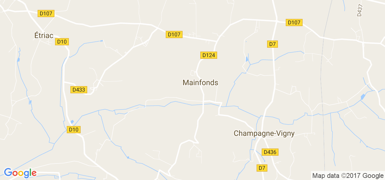 map de la ville de Mainfonds