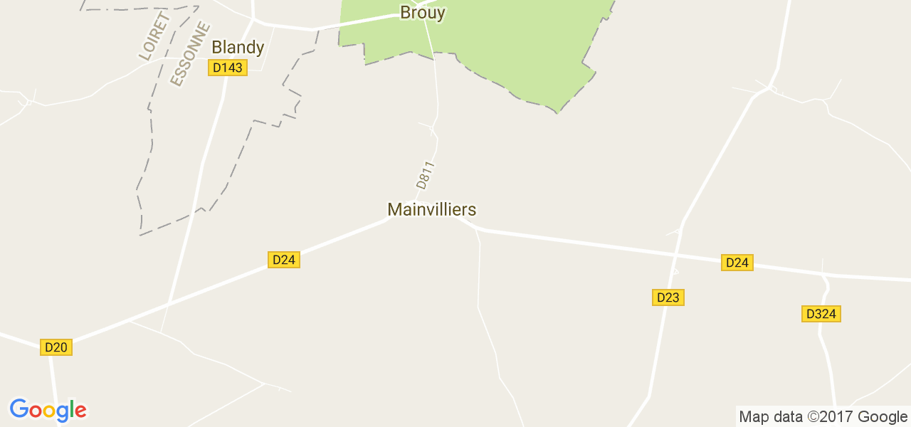 map de la ville de Mainvilliers