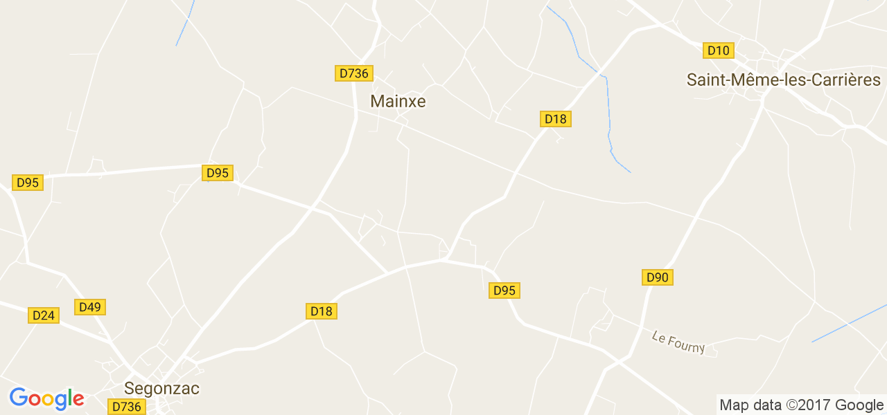 map de la ville de Mainxe