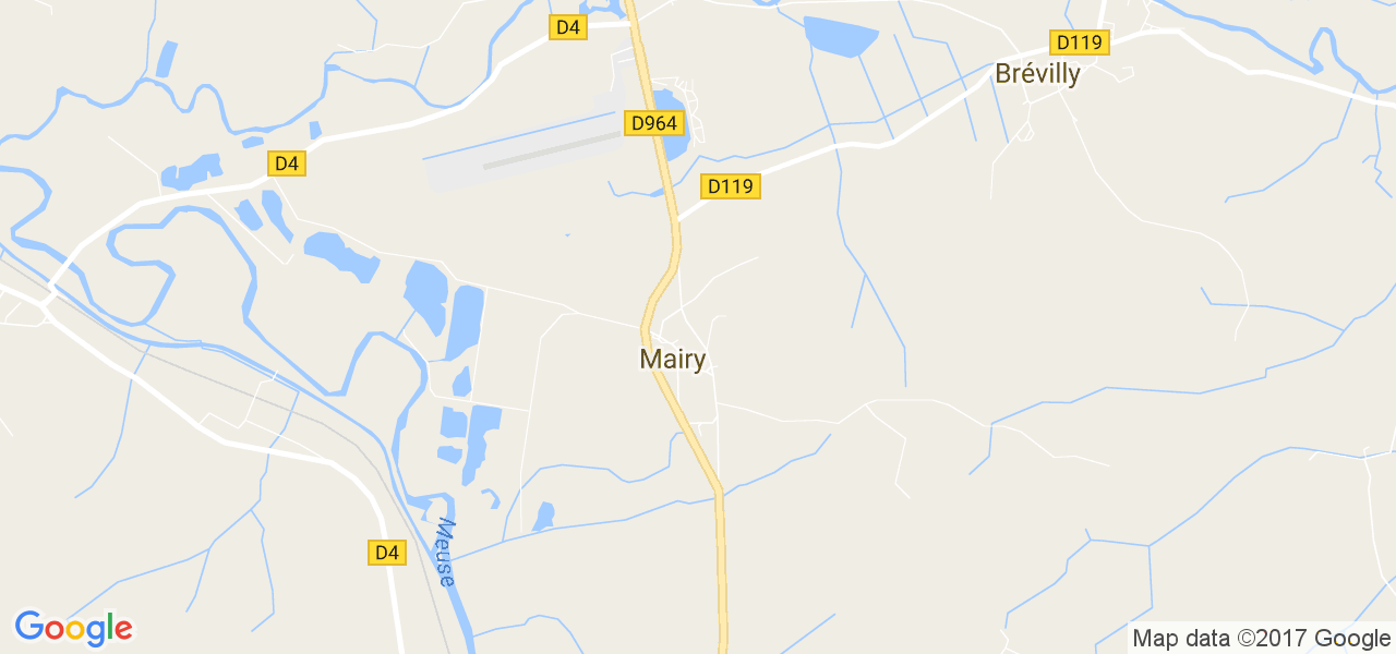 map de la ville de Mairy