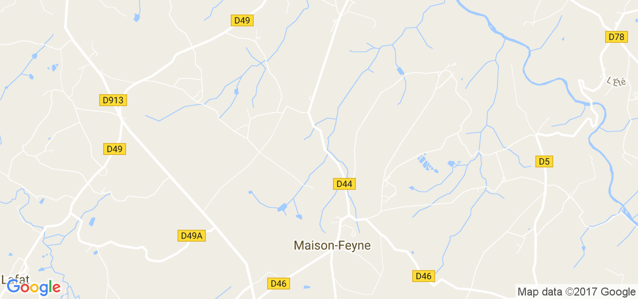 map de la ville de Maison-Feyne