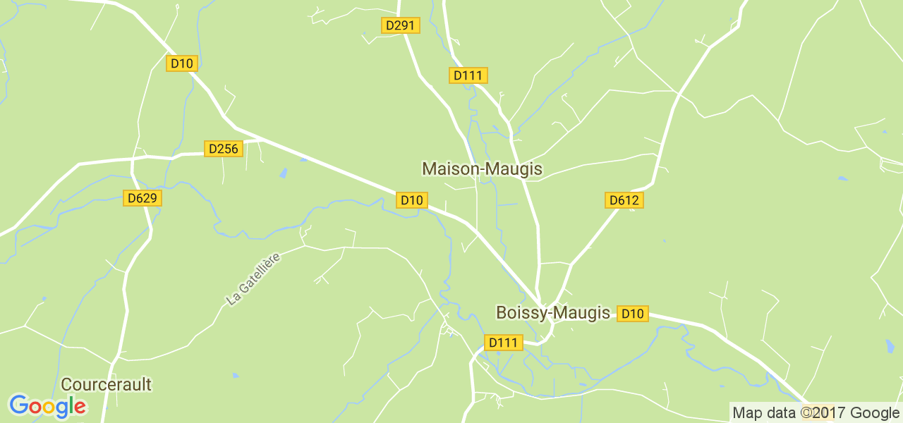 map de la ville de Maison-Maugis