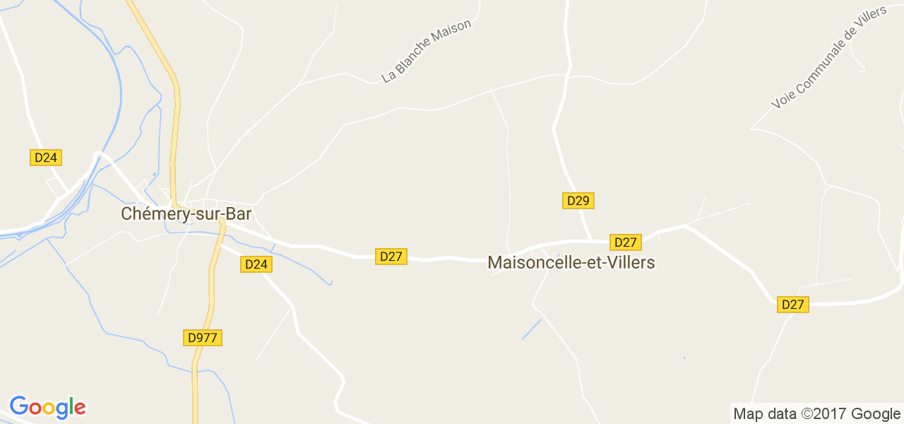 map de la ville de Maisoncelle-et-Villers