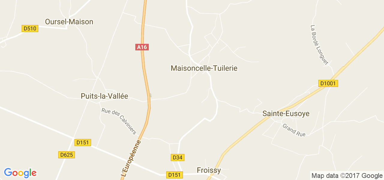 map de la ville de Maisoncelle-Tuilerie