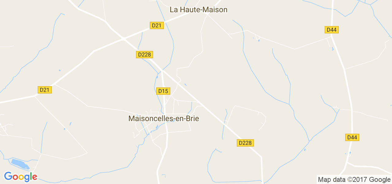 map de la ville de Maisoncelles-en-Brie