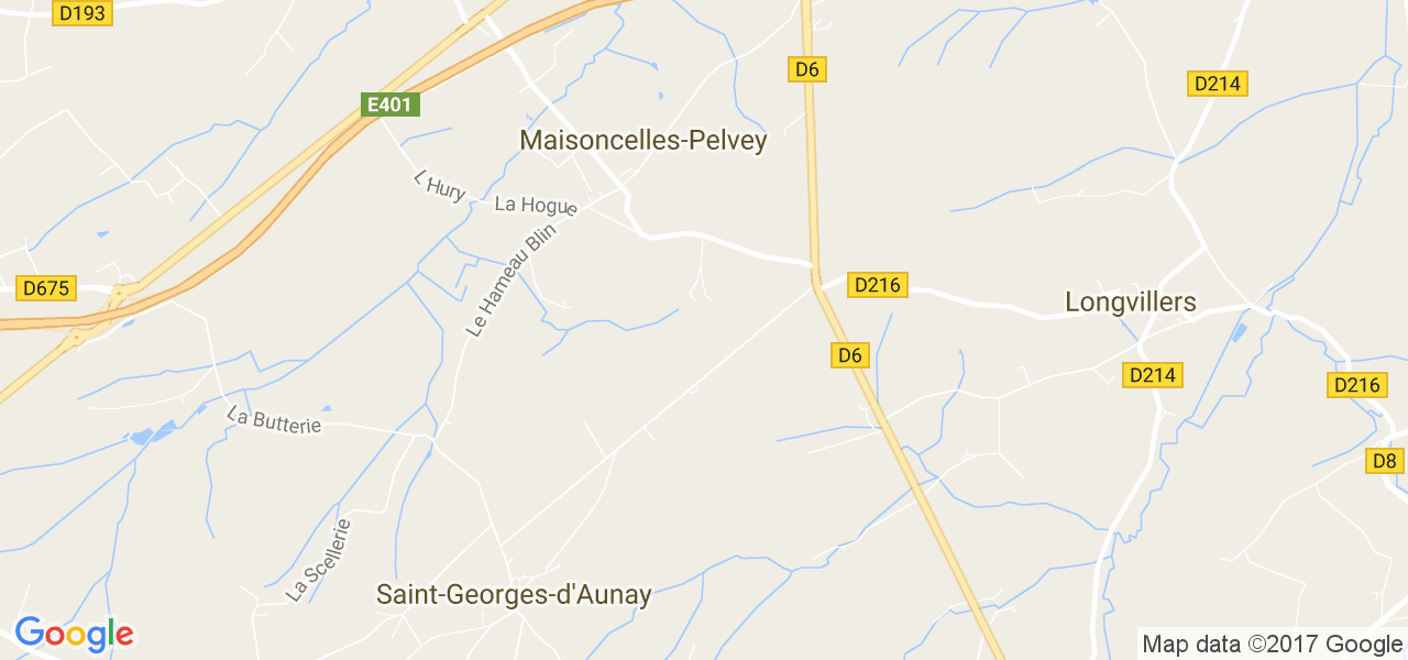 map de la ville de Maisoncelles-Pelvey