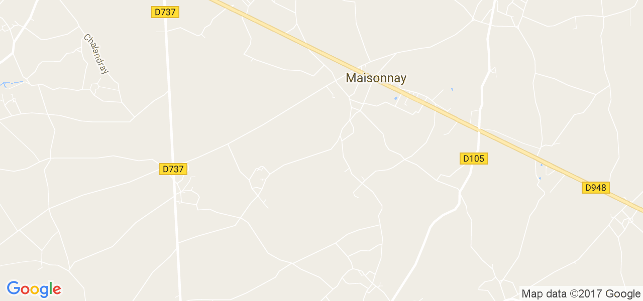 map de la ville de Maisonnay