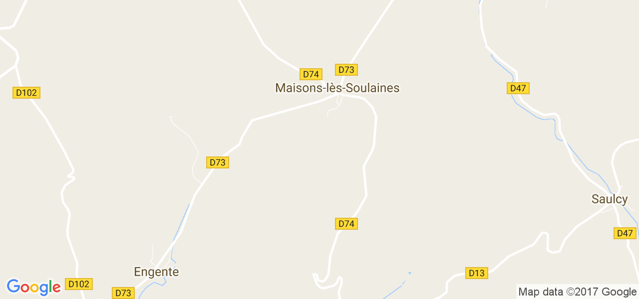 map de la ville de Maisons-lès-Soulaines