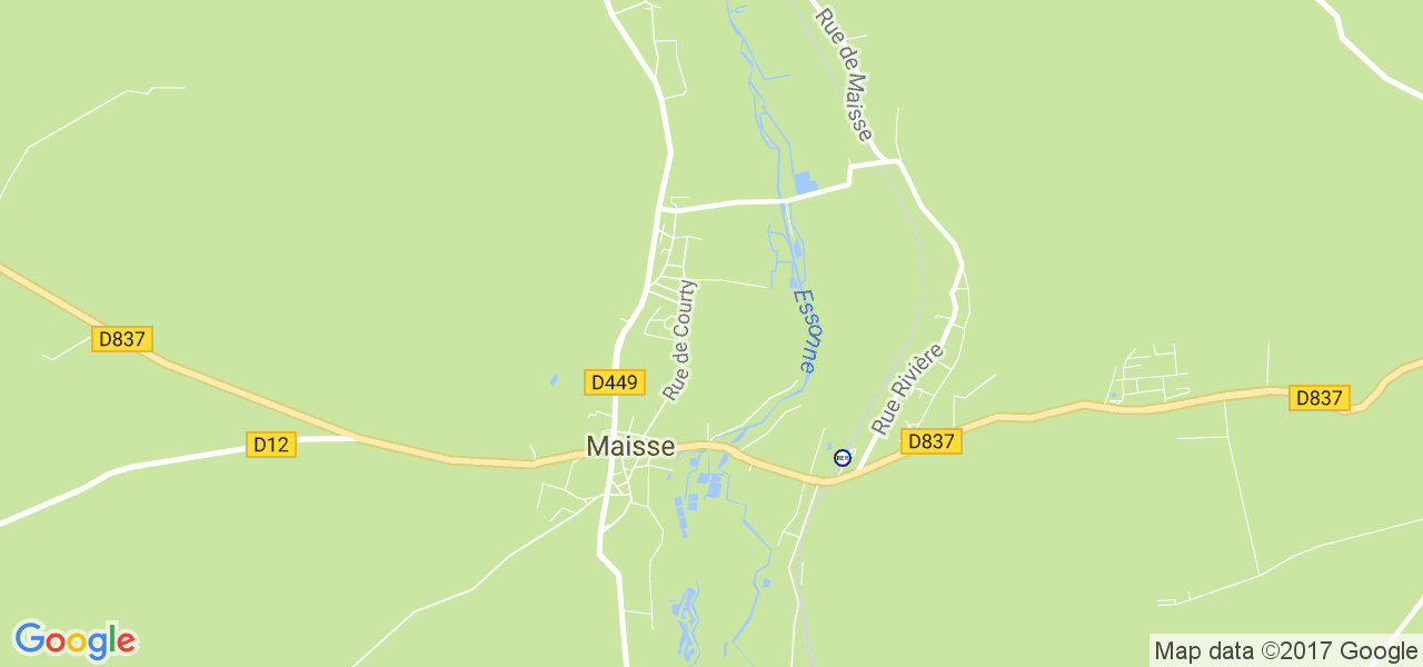 map de la ville de Maisse