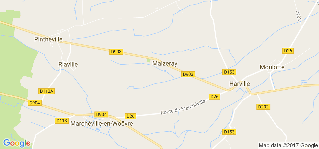 map de la ville de Maizeray