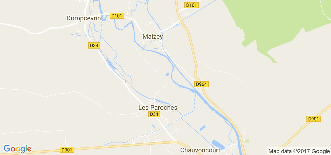 map de la ville de Maizey