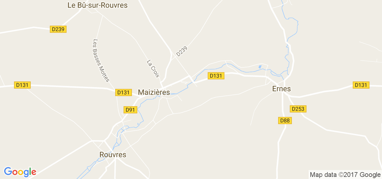 map de la ville de Maizières