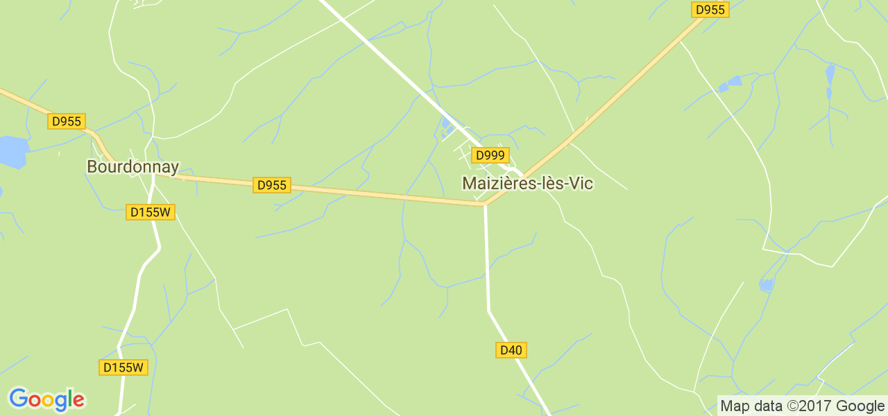 map de la ville de Maizières-lès-Vic