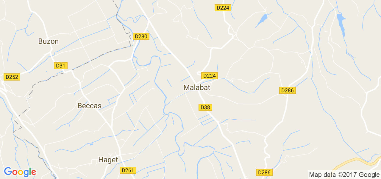 map de la ville de Malabat