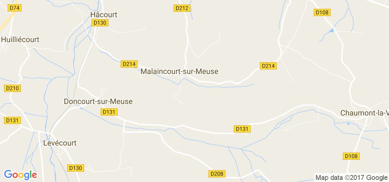 map de la ville de Malaincourt-sur-Meuse